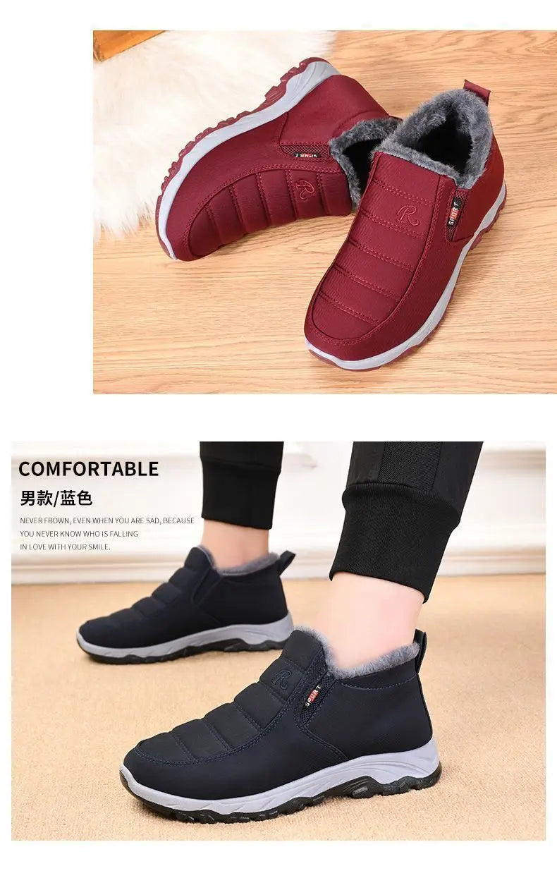 Chaussures pour hommes automne hiver décontracté coton chaud résistant à l'usure semelle épaisse abordable livraison gratuite