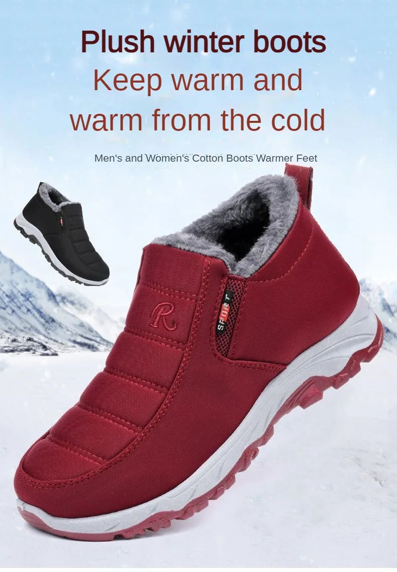 Chaussures pour hommes automne hiver décontracté coton chaud résistant à l'usure semelle épaisse abordable livraison gratuite