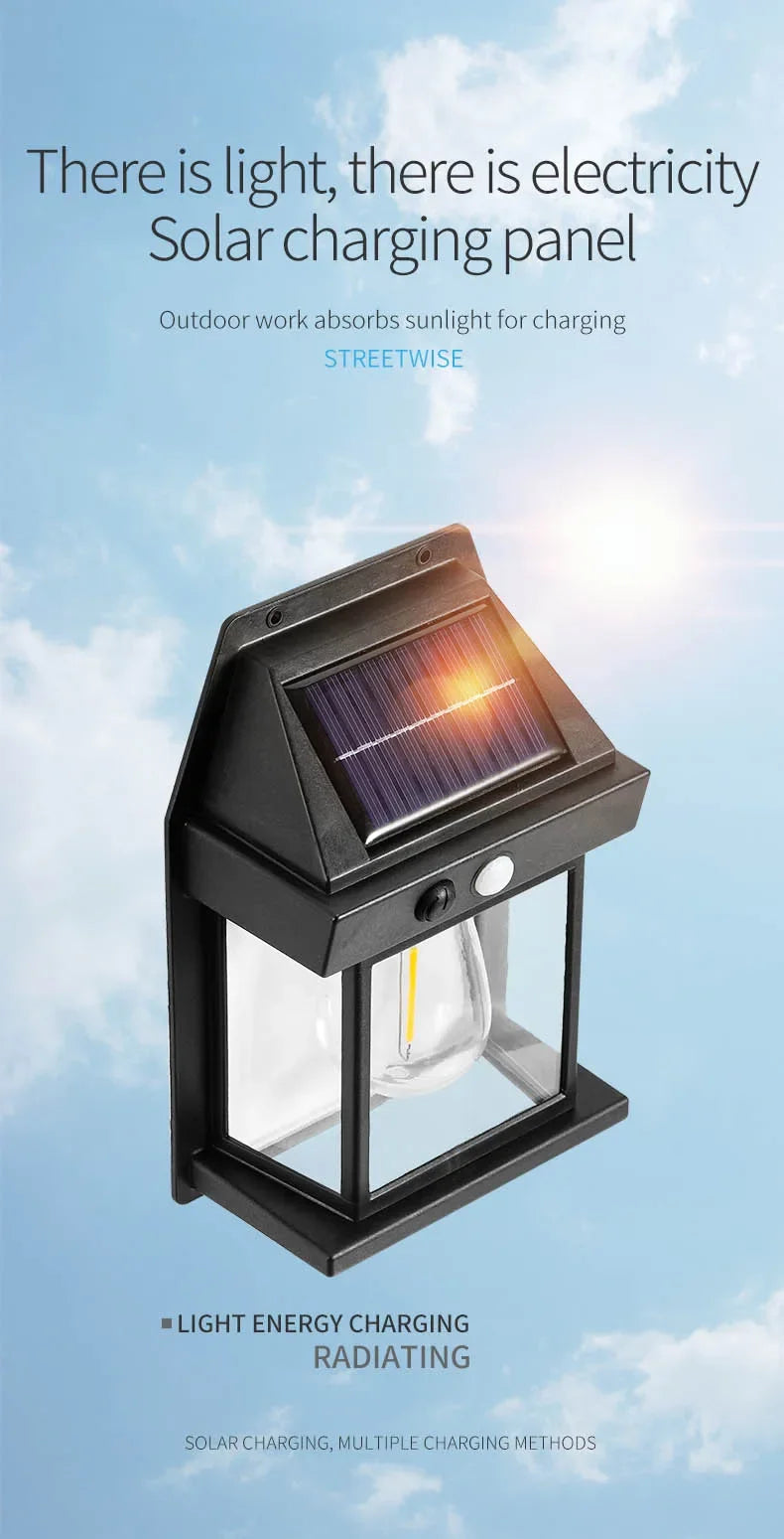 Applique murale solaire puissante extérieure lampe à LED étanche maison jardin clôture décoration capteur de lumière énergie solaire lanterne murale LED