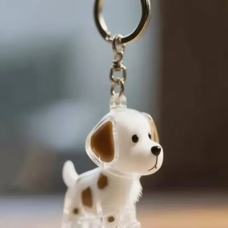 Pendentif de rangement de cheveux de chiens, mignon, pendentif de sac, Couple, porte-clés de voiture, bijoux, Collection Souvenir, cadeau de décoration, accessoires pour chiens