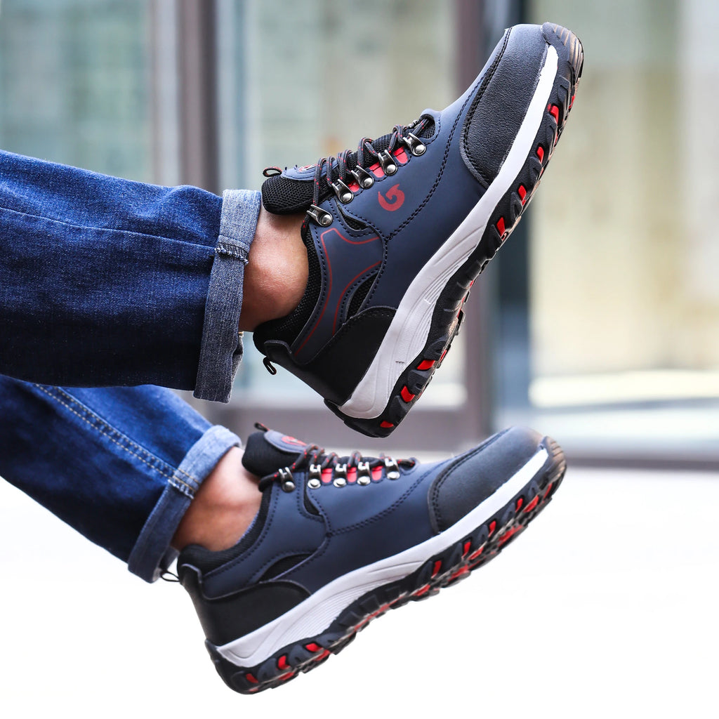 Chaussures à embout en acier pour hommes bottes de travail chaussures de sécurité de travail anti-crevaison chaussures de travail de protection chaussures pour homme baskets de sécurité