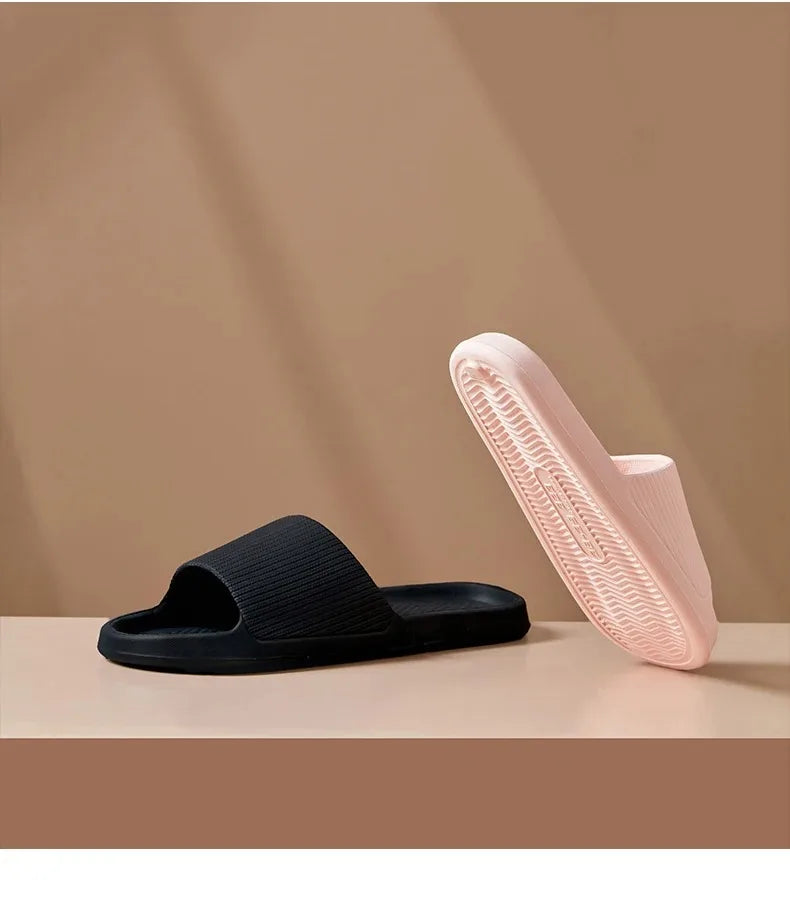 Chaussures de douche de massage à semelle souple pour hommes et femmes, pantoufles à la mode, imperméables, non ald, maison, loisirs, couples
