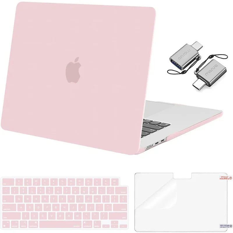Étui pour ordinateur portable 2020 2024 2023 MacBook Air 13 15 16 Pro 14 pouces M4 M3 M2 M1 A3112 A3185 A3401 A2918 A3240 A3113 A2681