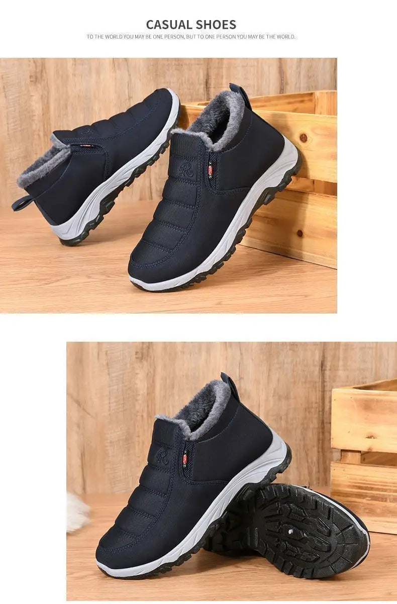 Chaussures pour hommes automne hiver décontracté coton chaud résistant à l'usure semelle épaisse abordable livraison gratuite