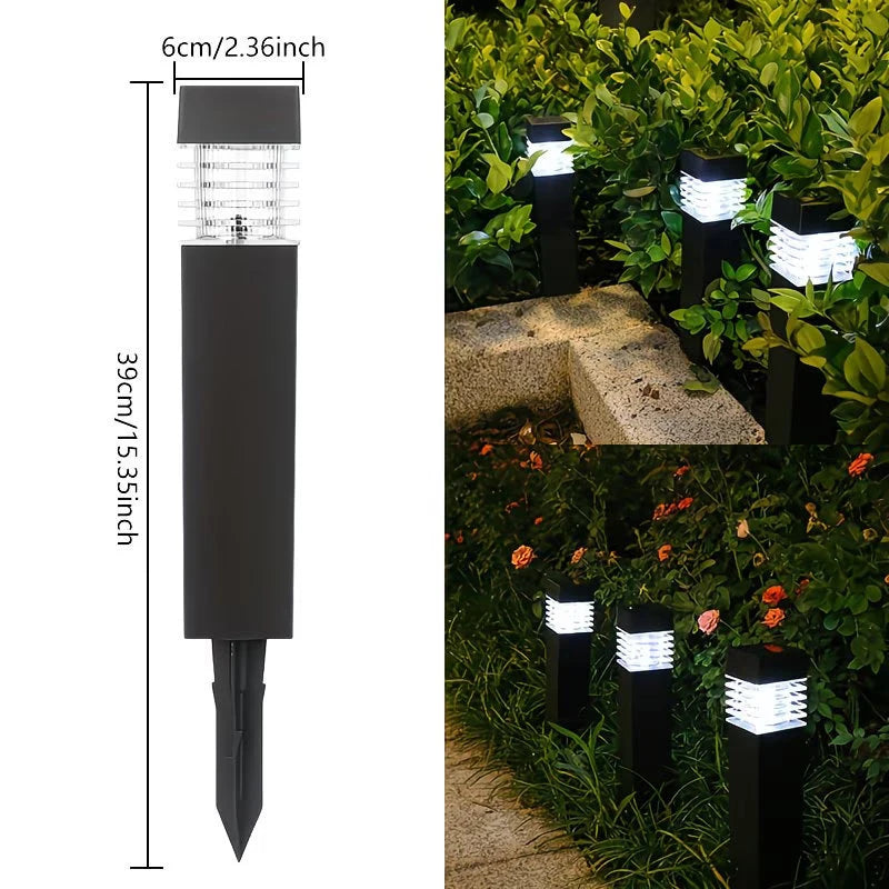 Lampe solaire LED pour chemin, décoration de jardin, pelouse, patio, balcon, cour, allée, lampes solaires
