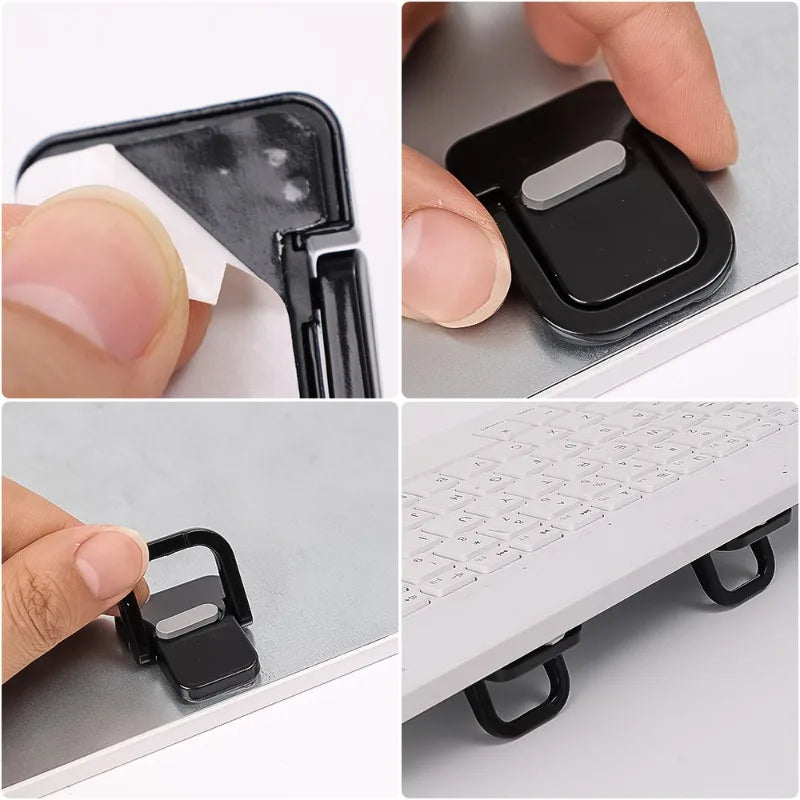 2 supports de clavier, mini support pour ordinateur portable pour bureau, support portable compatible avec MacBook Air Pro, Dell XPS, HP et plus.