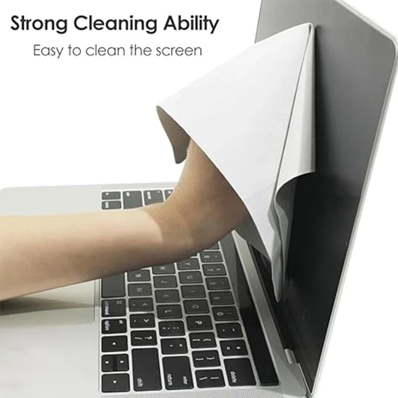 Film de protection pour ordinateur portable, en microfibre, anti-poussière, couverture pour clavier, tissu pour écran d'ordinateur portable, MacBook Pro 13/15/16 pouces