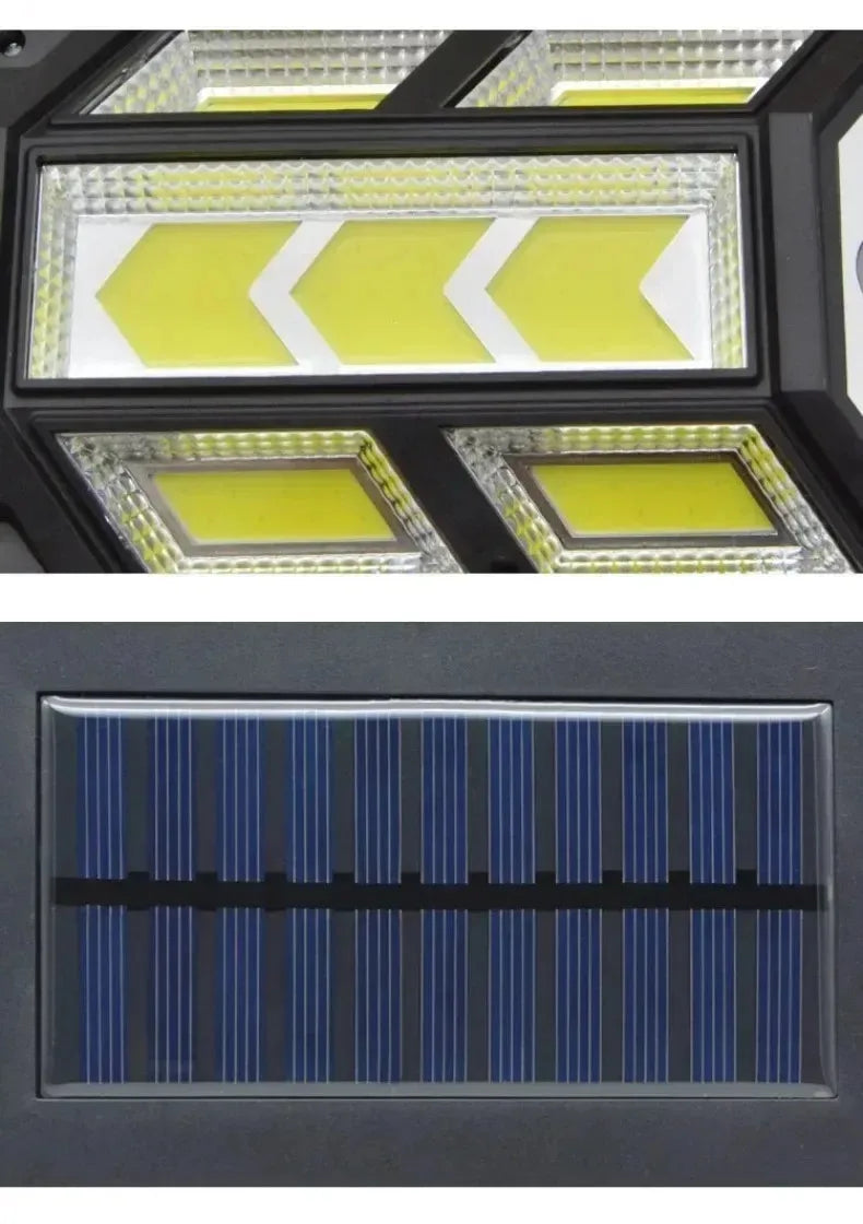 15 000LM Irradiation 500 ㎡   Lumière solaire pour lumière du soleil extérieure capteur de mouvement IP65 étanche jardin rue mur lampe solaire externe