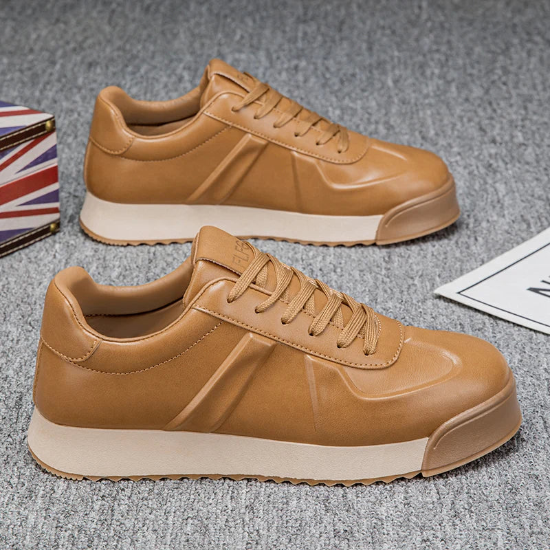 Chaussures pour hommes en automne et en hiver, avec surface en cuir antidérapante et semelle épaisse, adaptées aux sports décontractés, au travail, à la conduite et