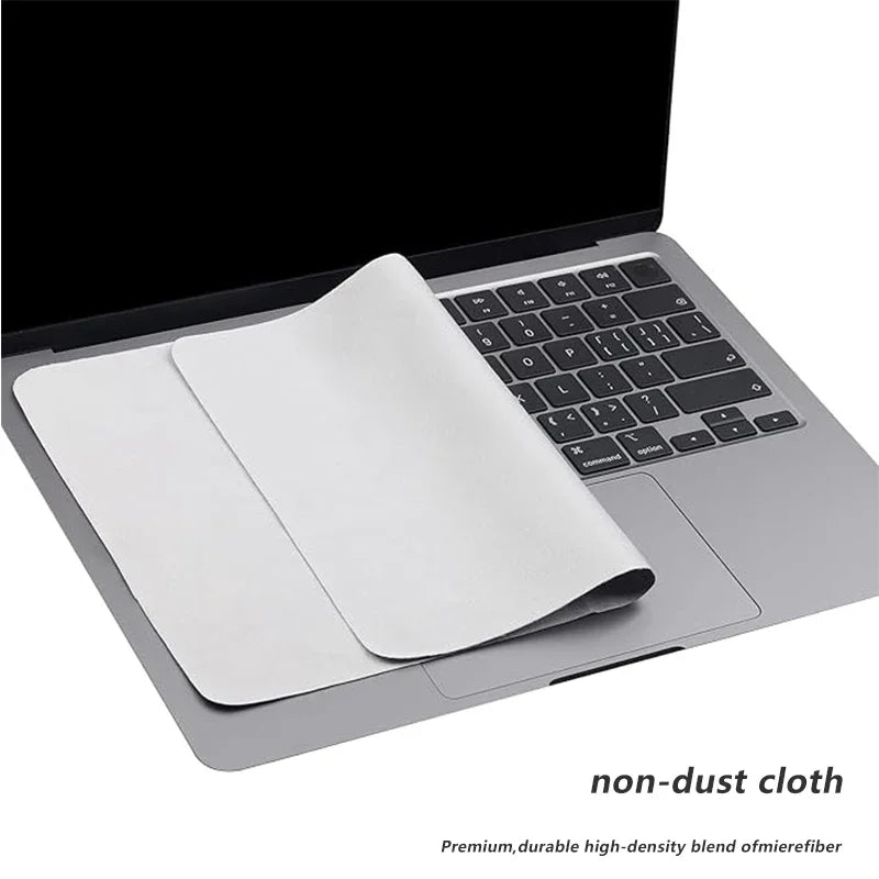 Film de protection pour ordinateur portable, en microfibre, anti-poussière, couverture pour clavier, tissu pour écran d'ordinateur portable, MacBook Pro 13/15/16 pouces
