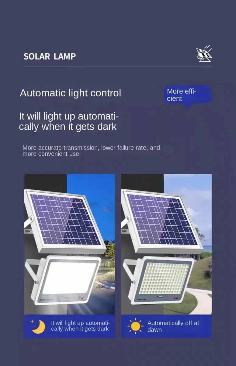 Lampe solaire à 96/140/216 LED pour éclairage de cour, lampadaire à induction, budgétaire étanche, ultra luminosité, haute puissance
