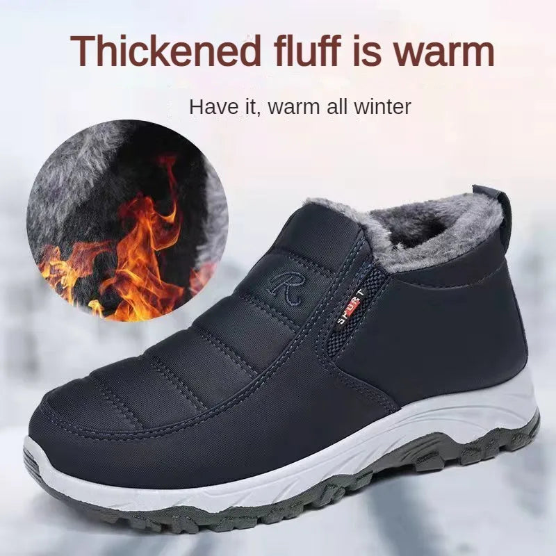 Chaussures pour hommes automne hiver décontracté coton chaud résistant à l'usure semelle épaisse abordable livraison gratuite