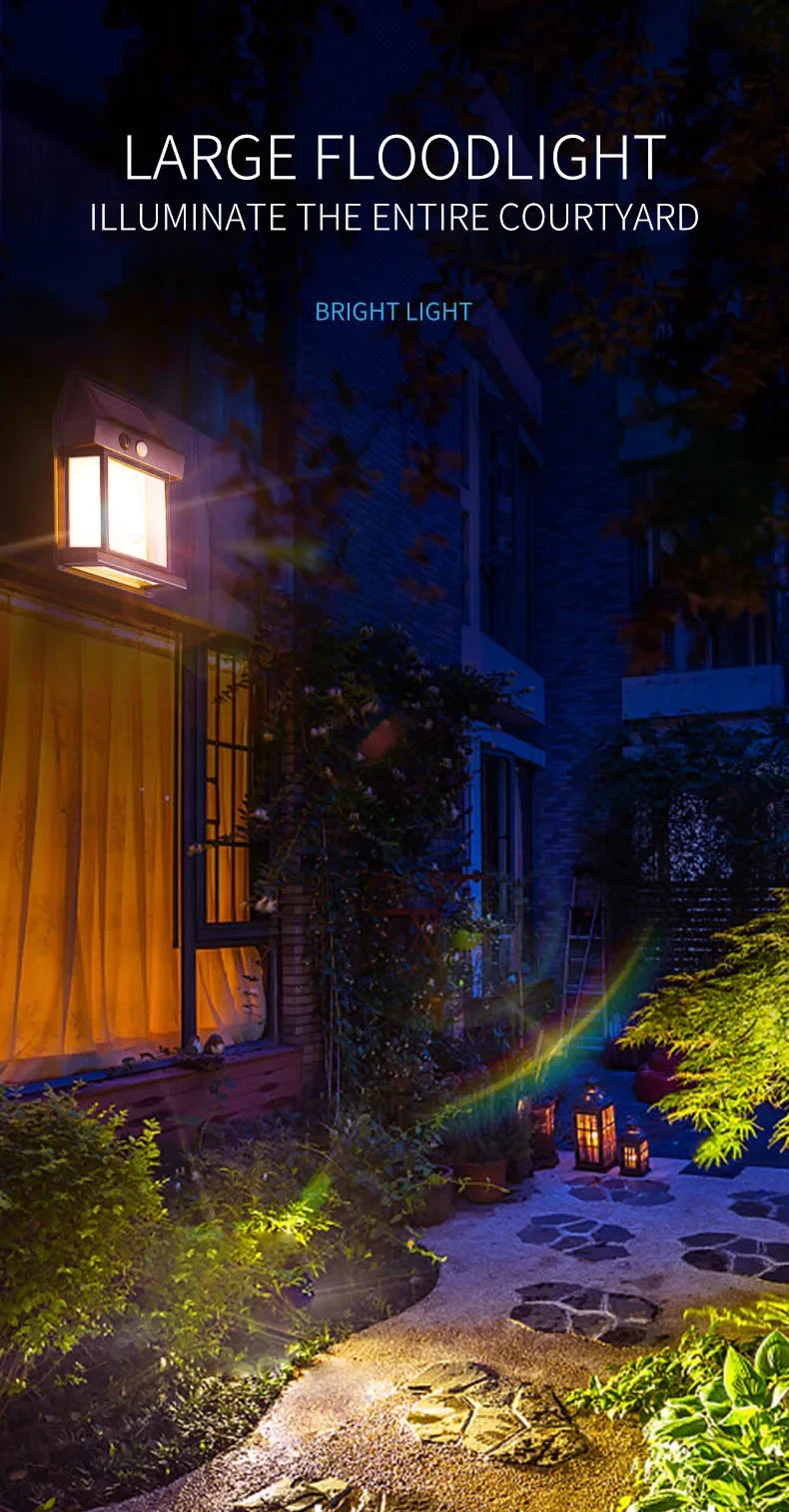 Applique murale solaire puissante extérieure lampe à LED étanche maison jardin clôture décoration capteur de lumière énergie solaire lanterne murale LED