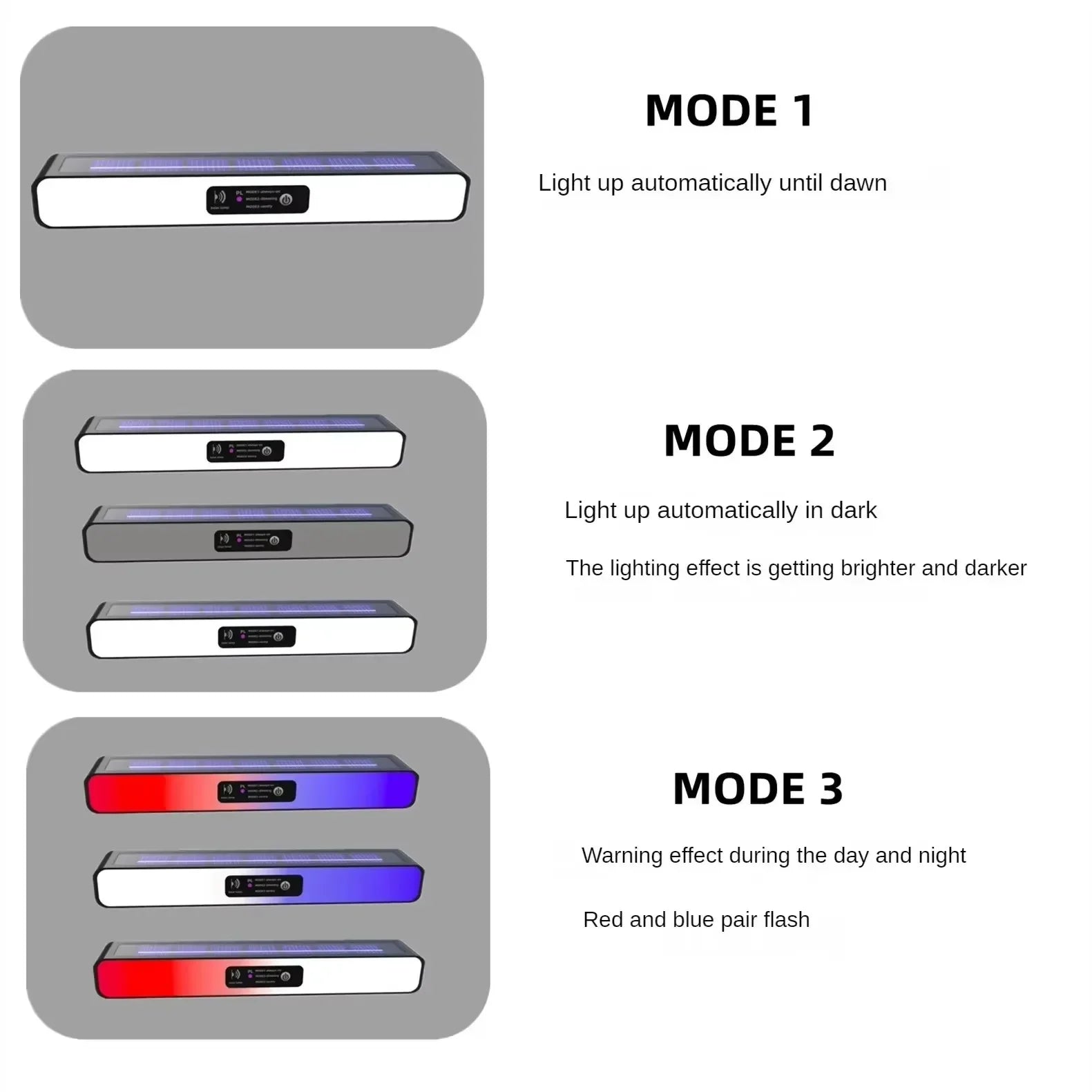 Applique Murale Solaire à LED pour l'Extérieur, Rechargeable, pour Cour, Jardin, Terrasse, Porte de Garage, Éclairage de Rue