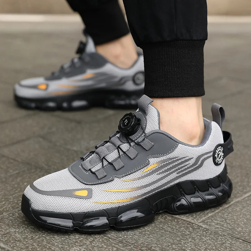Chaussures décontractées pour hommes (sans embout en acier), baskets adaptées à la randonnée, à la marche, baskets décontractées pour cadeaux
