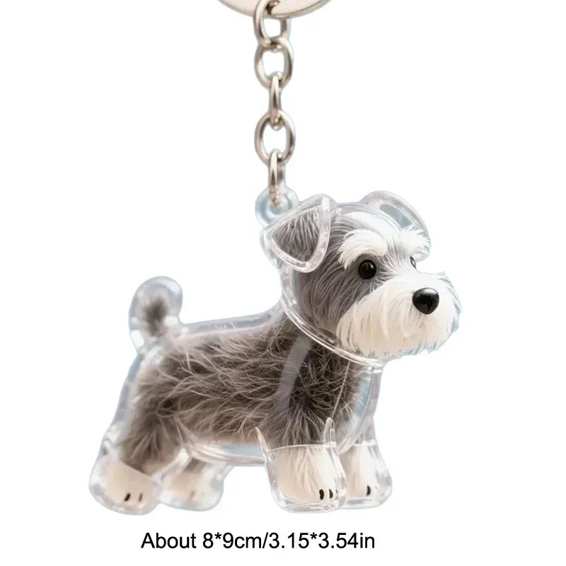 Pendentif de rangement de cheveux de chiens, mignon, pendentif de sac, Couple, porte-clés de voiture, bijoux, Collection Souvenir, cadeau de décoration, accessoires pour chiens