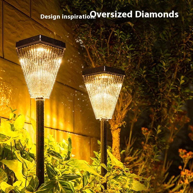 Lampes solaires pour la maison, l'éclairage d'ambiance de villa et de cour, lampes de jardin extérieures à haute luminosité