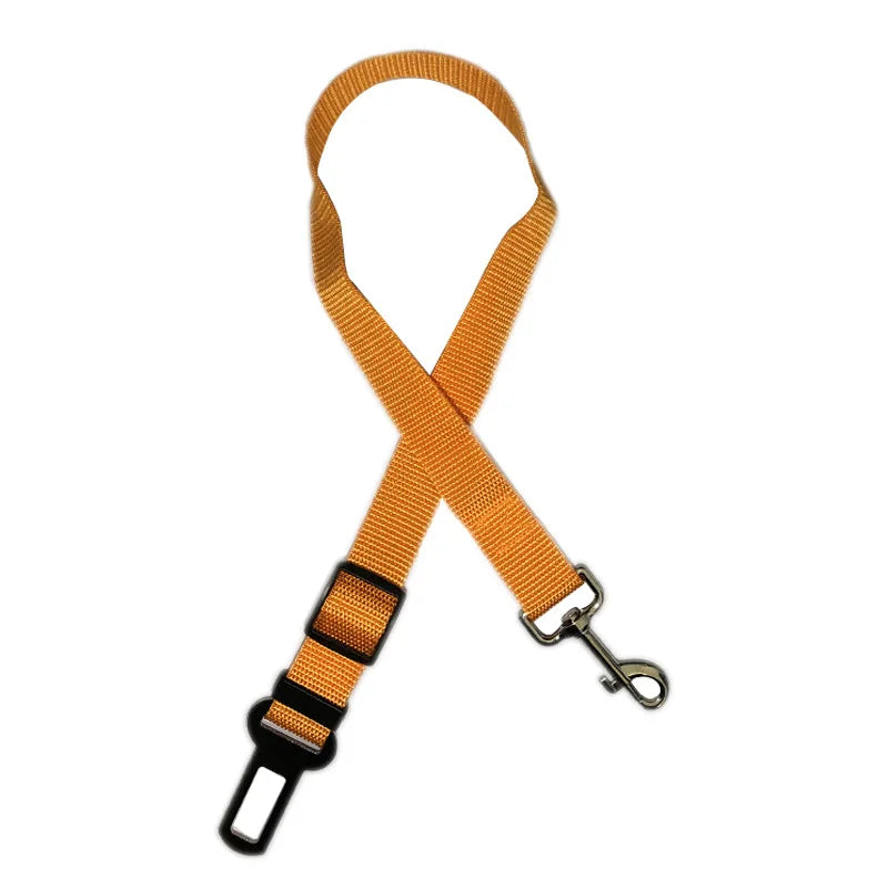 Accessoires réglables pour chiens, ceinture de sécurité pour animaux de compagnie, chat, chien, siège pour animaux de compagnie, harnais pour véhicule, Clip en plomb, levier de sécurité, colliers de Traction pour chien