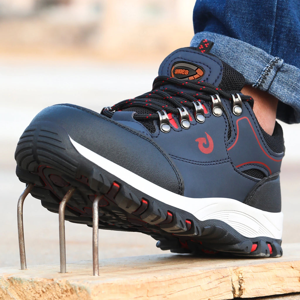 Chaussures à embout en acier pour hommes bottes de travail chaussures de sécurité de travail anti-crevaison chaussures de travail de protection chaussures pour homme baskets de sécurité