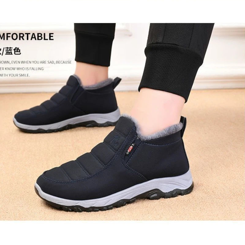 Chaussures pour hommes automne hiver décontracté coton chaud résistant à l'usure semelle épaisse abordable livraison gratuite