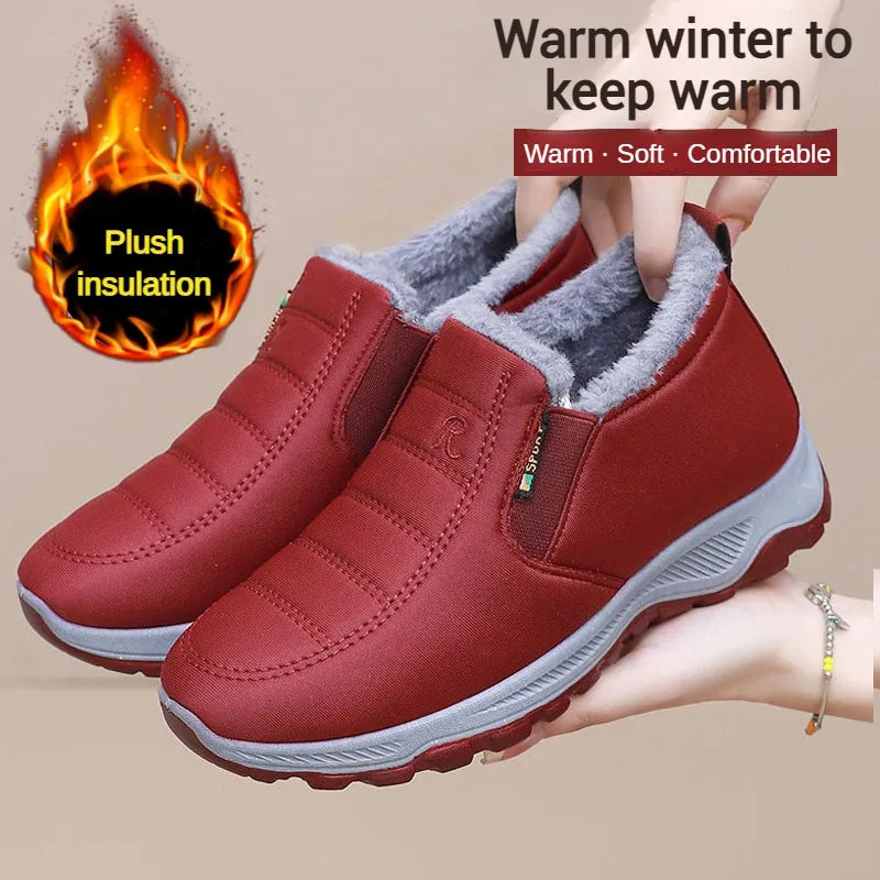 Chaussures pour hommes automne hiver décontracté coton chaud résistant à l'usure semelle épaisse abordable livraison gratuite