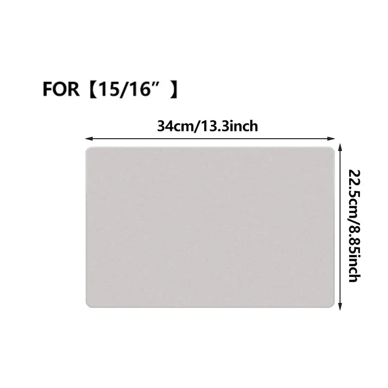 Film de protection pour ordinateur portable, en microfibre, anti-poussière, couverture pour clavier, tissu pour écran d'ordinateur portable, MacBook Pro 13/15/16 pouces