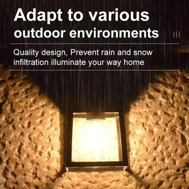 Applique murale solaire puissante extérieure lampe à LED étanche maison jardin clôture décoration capteur de lumière énergie solaire lanterne murale LED