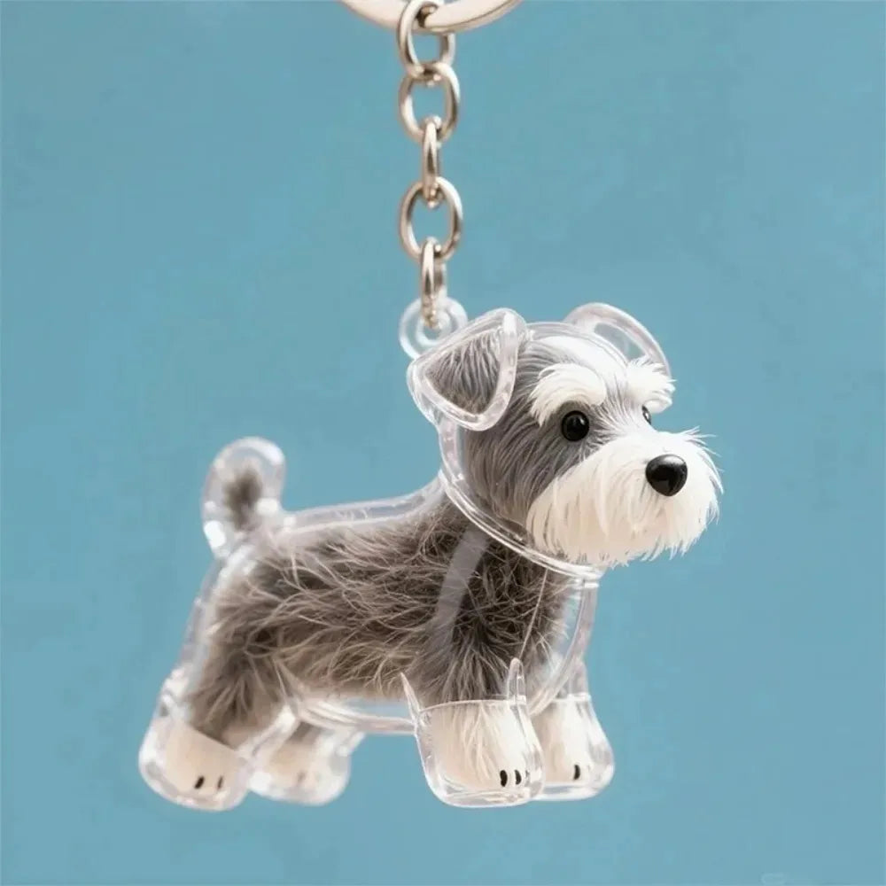 Pendentif de rangement de cheveux de chiens, mignon, pendentif de sac, Couple, porte-clés de voiture, bijoux, Collection Souvenir, cadeau de décoration, accessoires pour chiens