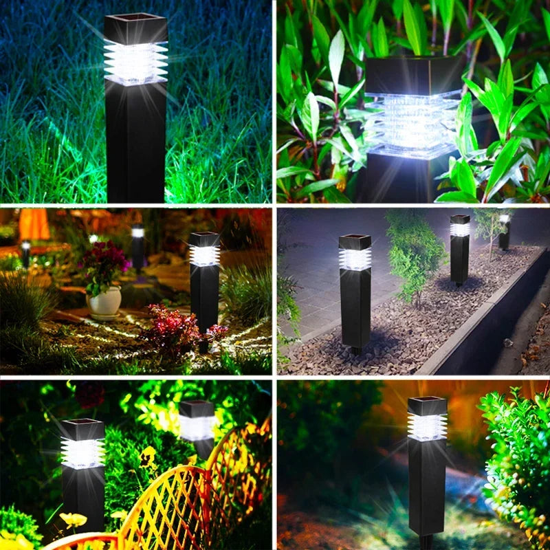 Lampe solaire LED pour chemin, décoration de jardin, pelouse, patio, balcon, cour, allée, lampes solaires