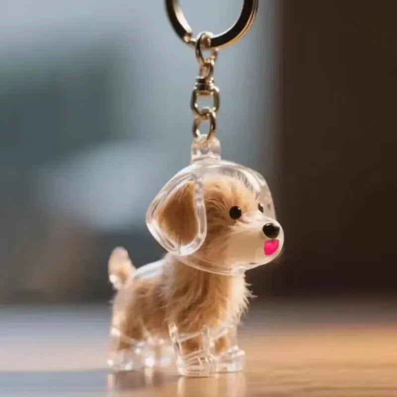 Pendentif de rangement de cheveux de chiens, mignon, pendentif de sac, Couple, porte-clés de voiture, bijoux, Collection Souvenir, cadeau de décoration, accessoires pour chiens