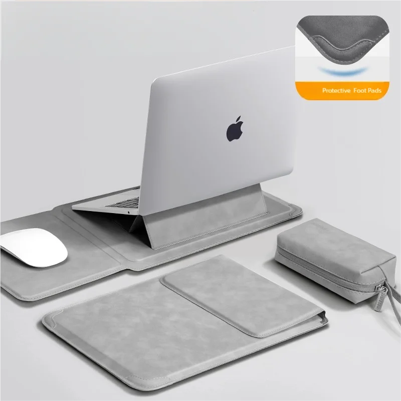 Housse pour ordinateur portable 13 14 15 15.6 16 pouces pour Huawei HP DELL sac pour Macbook Air Pro 13 13.6 M4 étui pour ordinateur portable avec support hommes femmes