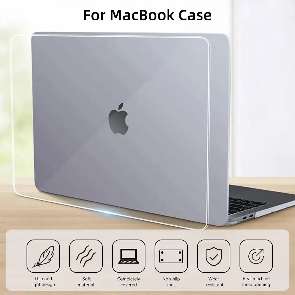 Étui de protection pour ordinateur portable MacBook Air 11.6 Air 13.3 Air 13.6 Pro 13.3, coque souple en TPU, accessoires