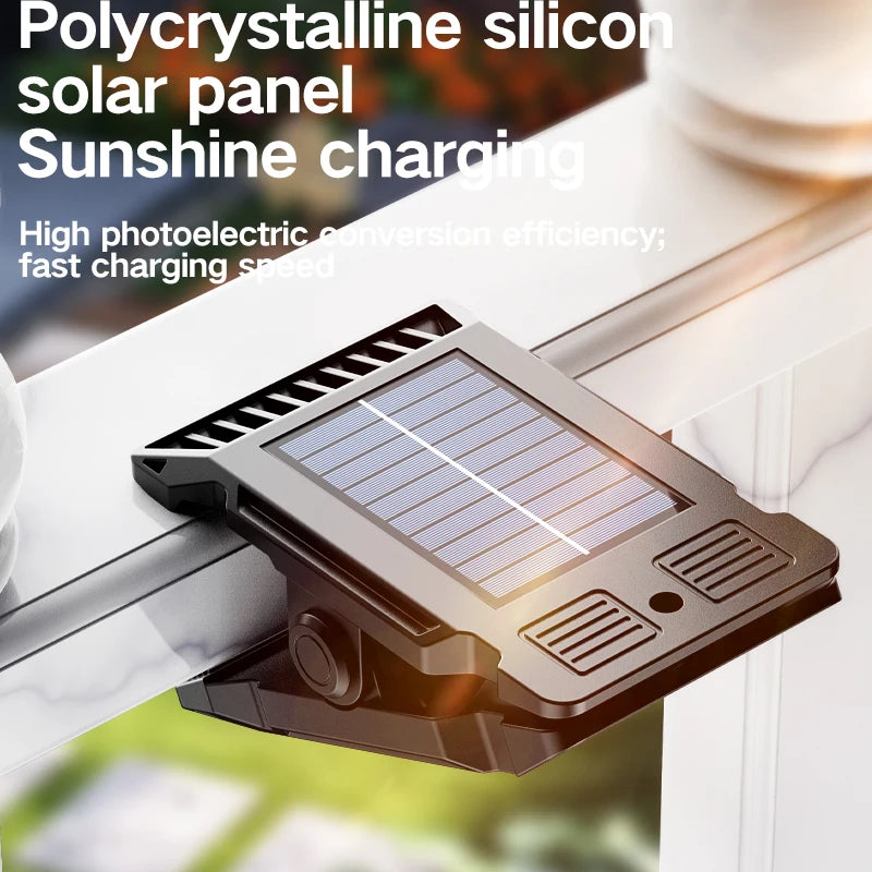 Lampe de cour à énergie solaire, éclairage de jardin domestique, détection du corps humain, clip extérieur multifonctionnel sur lampe de pelouse
