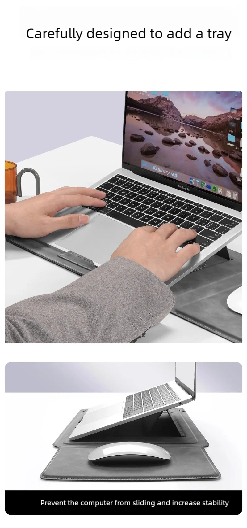 Housse pour ordinateur portable 13 14 15 15.6 16 pouces pour Huawei HP DELL sac pour Macbook Air Pro 13 13.6 M4 étui pour ordinateur portable avec support hommes femmes