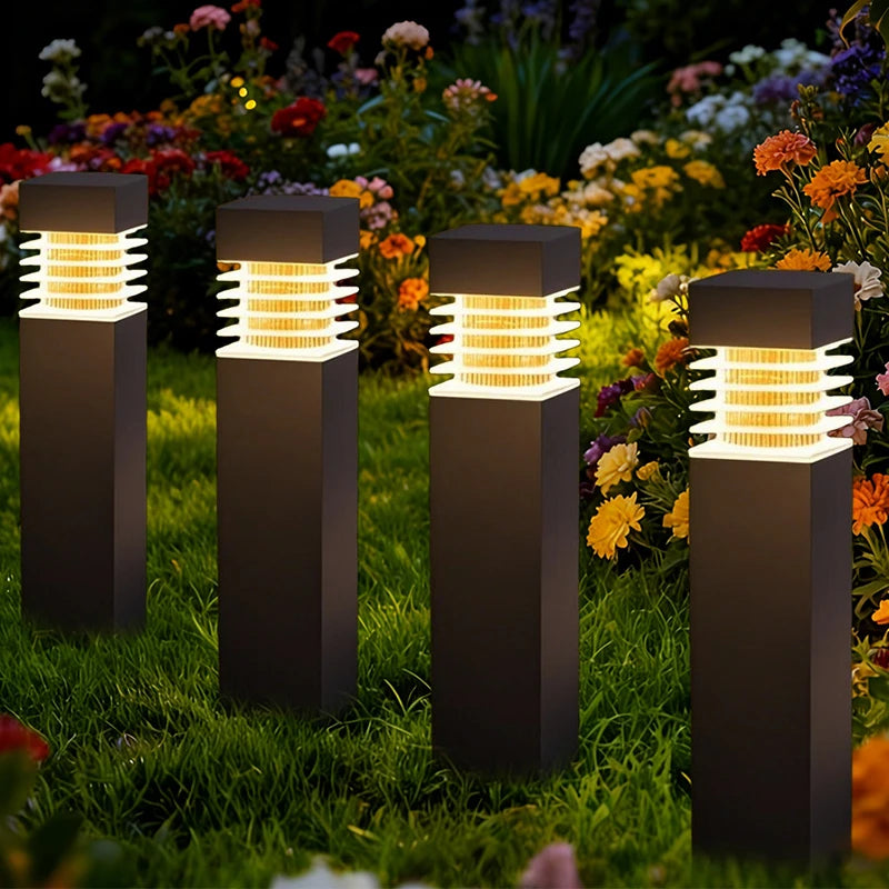 Lampe solaire LED pour chemin, décoration de jardin, pelouse, patio, balcon, cour, allée, lampes solaires