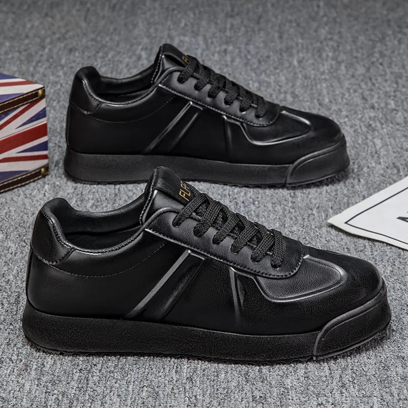 Chaussures pour hommes en automne et en hiver, avec surface en cuir antidérapante et semelle épaisse, adaptées aux sports décontractés, au travail, à la conduite et