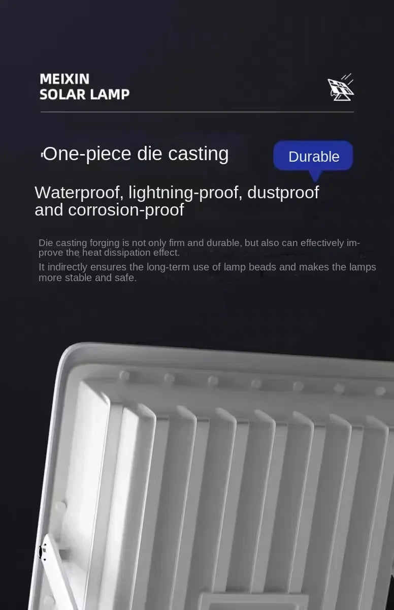 Lampe solaire à 96/140/216 LED pour éclairage de cour, lampadaire à induction, budgétaire étanche, ultra luminosité, haute puissance
