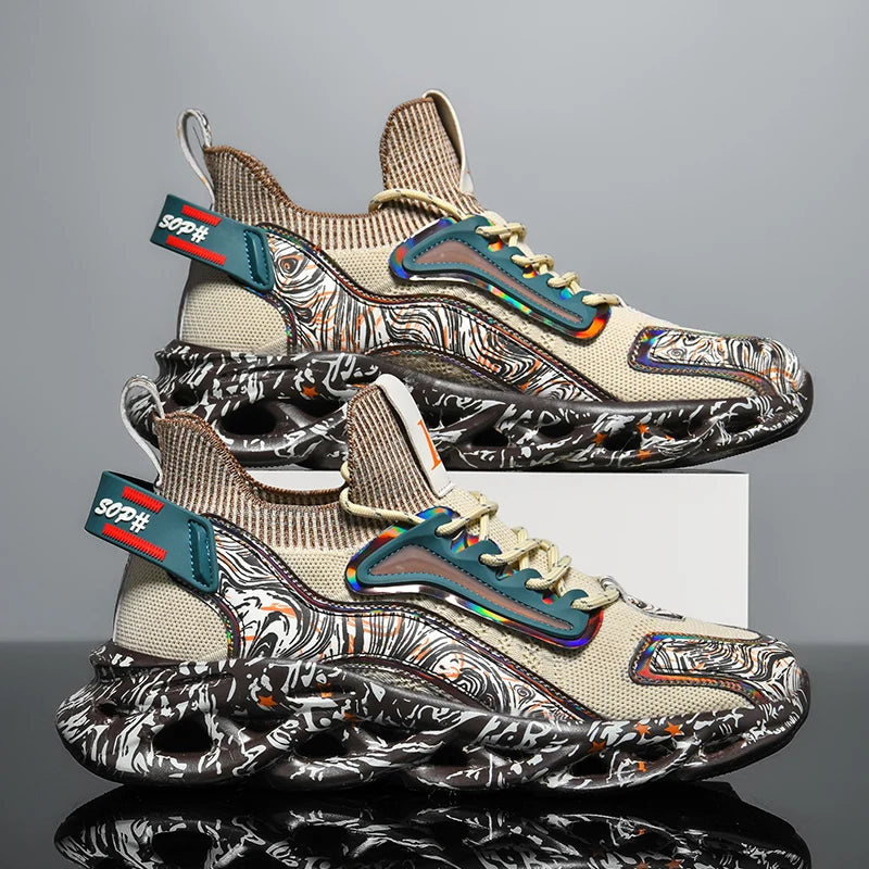 Baskets de luxe pour hommes, chaussures de course respirantes, décontractées, à la mode, mocassins chaussure homme