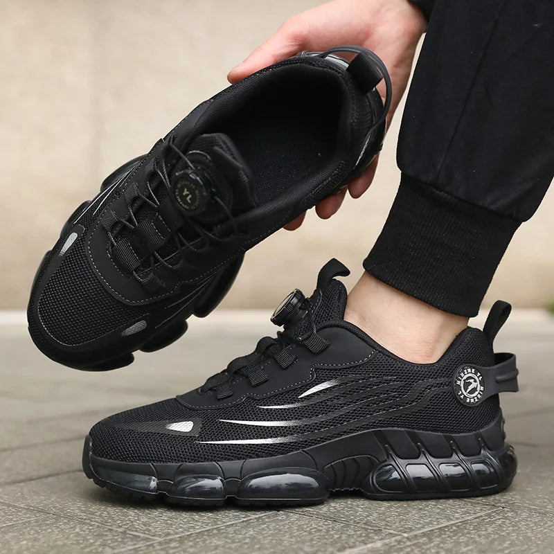 Chaussures décontractées pour hommes (sans embout en acier), baskets adaptées à la randonnée, à la marche, baskets décontractées pour cadeaux