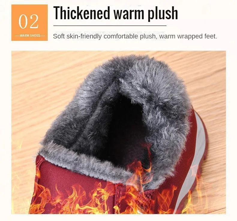 Chaussures pour hommes automne hiver décontracté coton chaud résistant à l'usure semelle épaisse abordable livraison gratuite