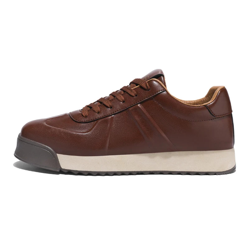 Chaussures pour hommes en automne et en hiver, avec surface en cuir antidérapante et semelle épaisse, adaptées aux sports décontractés, au travail, à la conduite et