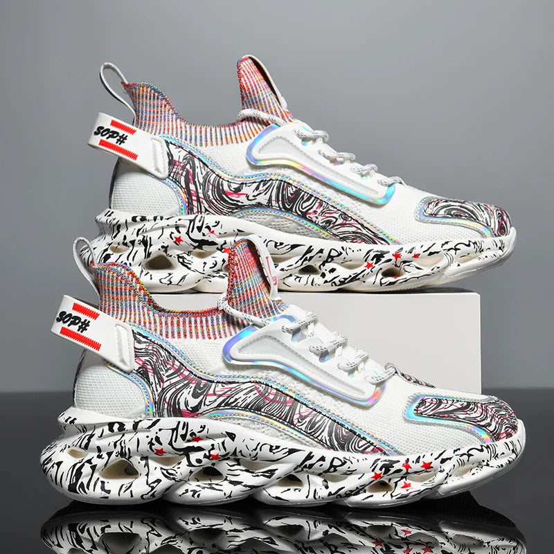 Baskets de luxe pour hommes, chaussures de course respirantes, décontractées, à la mode, mocassins chaussure homme