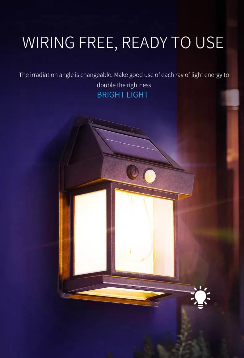 Applique murale solaire puissante extérieure lampe à LED étanche maison jardin clôture décoration capteur de lumière énergie solaire lanterne murale LED
