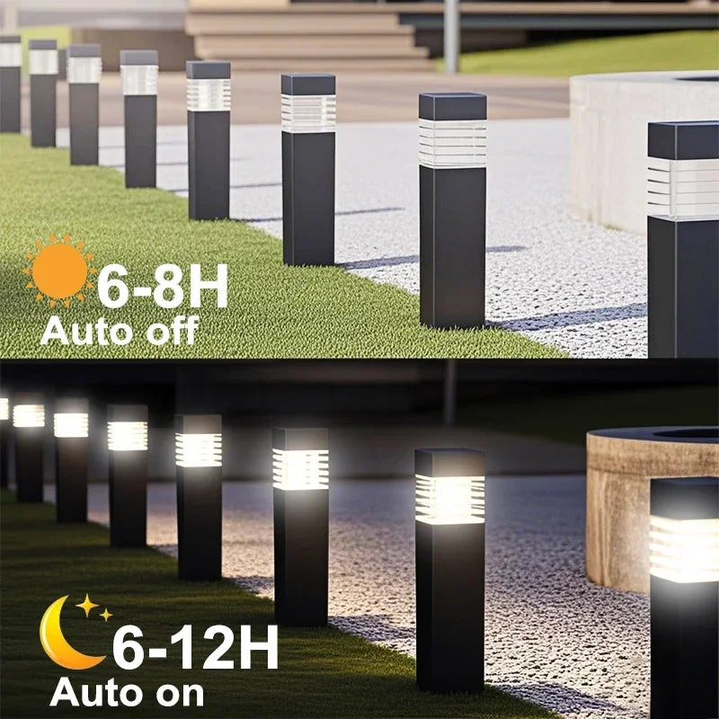Lampe solaire LED pour chemin, décoration de jardin, pelouse, patio, balcon, cour, allée, lampes solaires