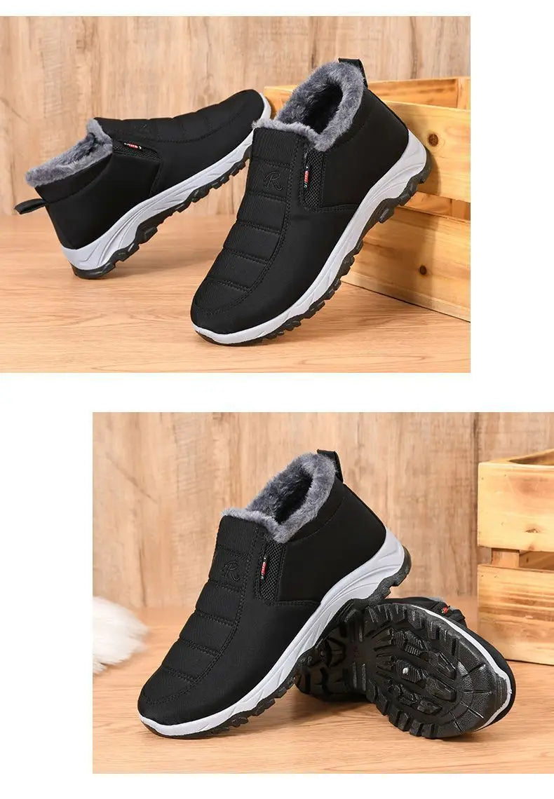 Chaussures pour hommes automne hiver décontracté coton chaud résistant à l'usure semelle épaisse abordable livraison gratuite