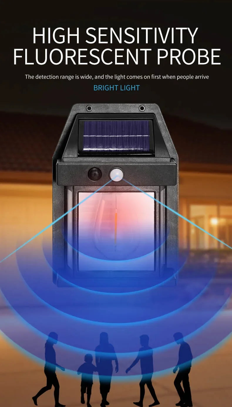 Applique murale solaire puissante extérieure lampe à LED étanche maison jardin clôture décoration capteur de lumière énergie solaire lanterne murale LED