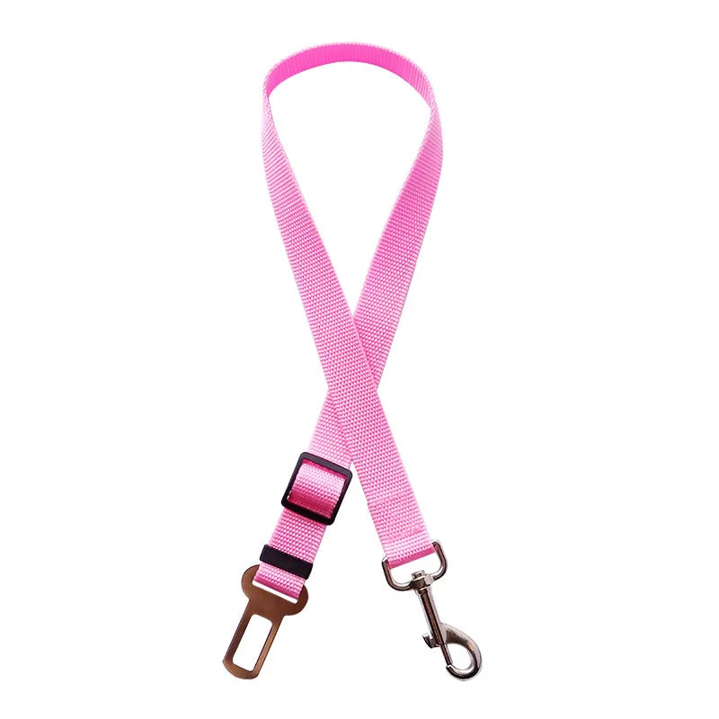 Accessoires réglables pour chiens, ceinture de sécurité pour animaux de compagnie, chat, chien, siège pour animaux de compagnie, harnais pour véhicule, Clip en plomb, levier de sécurité, colliers de Traction pour chien