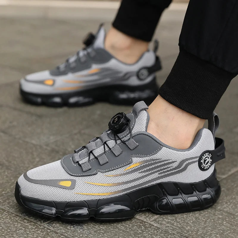 Chaussures décontractées pour hommes (sans embout en acier), baskets adaptées à la randonnée, à la marche, baskets décontractées pour cadeaux