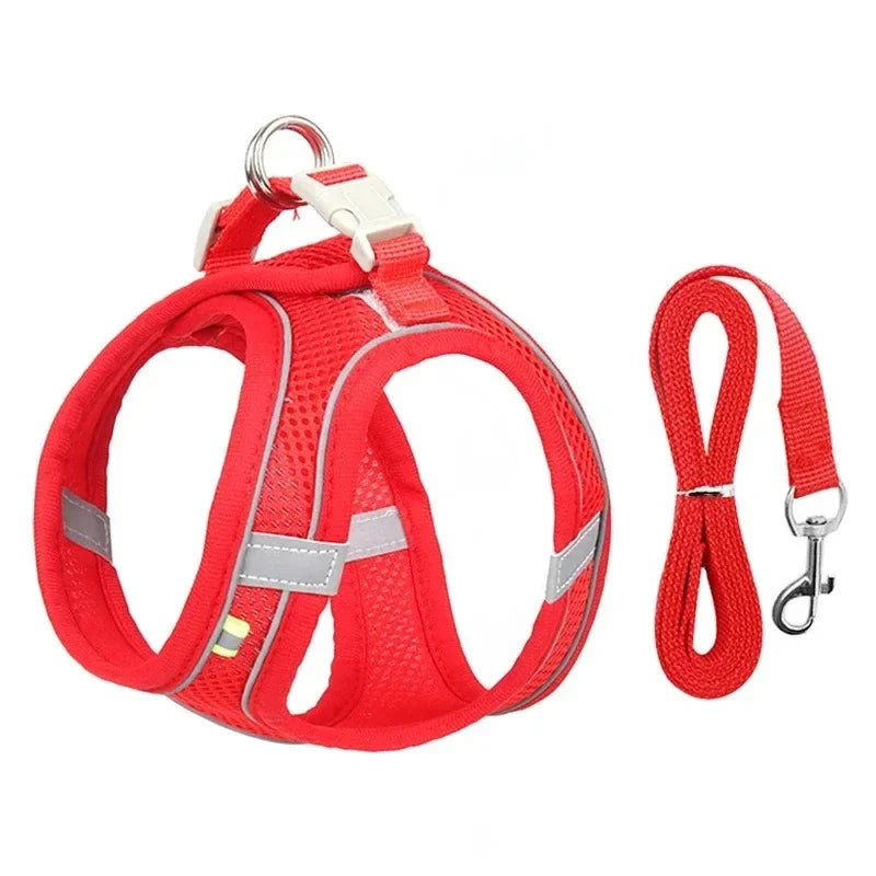 Accessoires pour chiens et chats, collier pour petits chiens, gilet de sécurité, corde de poitrine pour animaux de compagnie, couverture pour chiens, harnais respirant et réglable, fournitures, produits