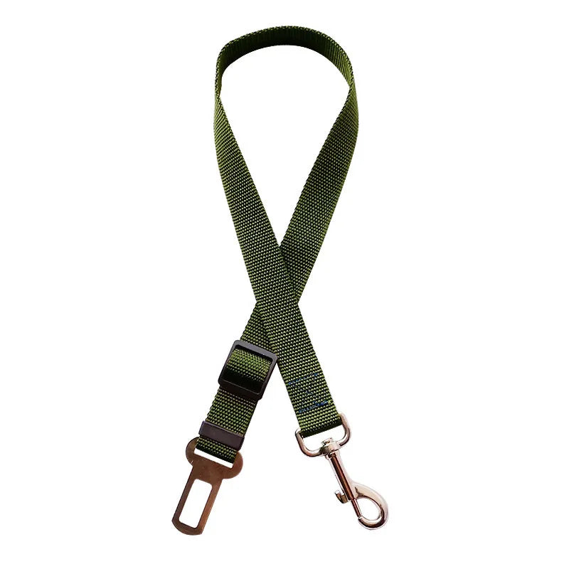 Accessoires réglables pour chiens, ceinture de sécurité pour animaux de compagnie, chat, chien, siège pour animaux de compagnie, harnais pour véhicule, Clip en plomb, levier de sécurité, colliers de Traction pour chien